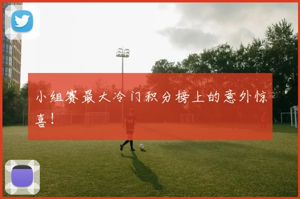 小组赛最大冷门积分榜上的意外惊喜！